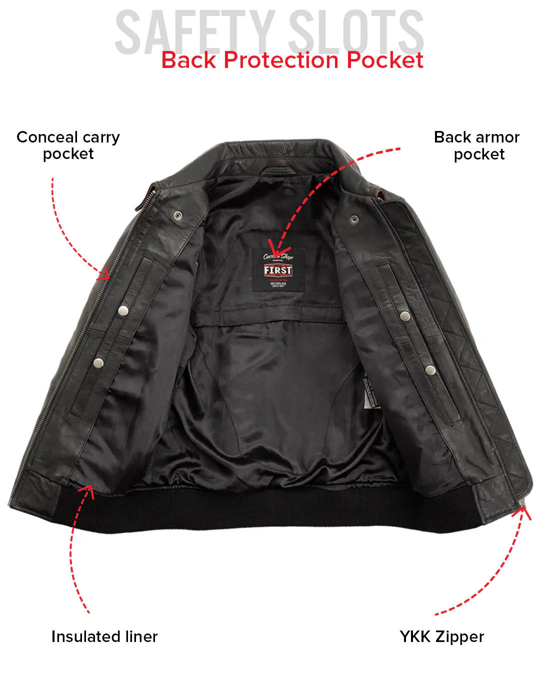 Nancy - Women's Moto Bomber Leather Jacket