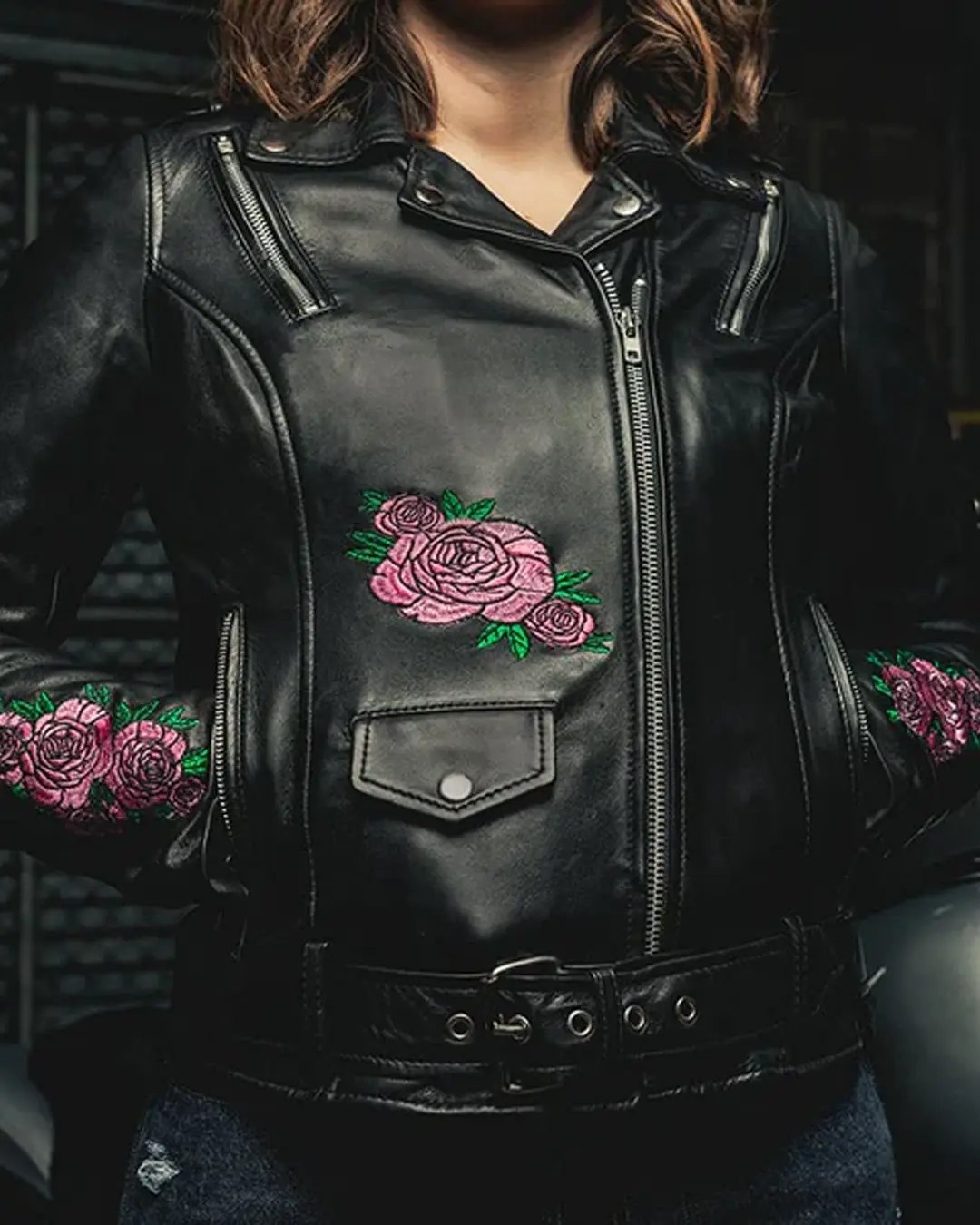 7177-bloom-women-s-motorcycle-leather-jacket-9.webp Bloom - Women's Motorcycle Leather Jacket