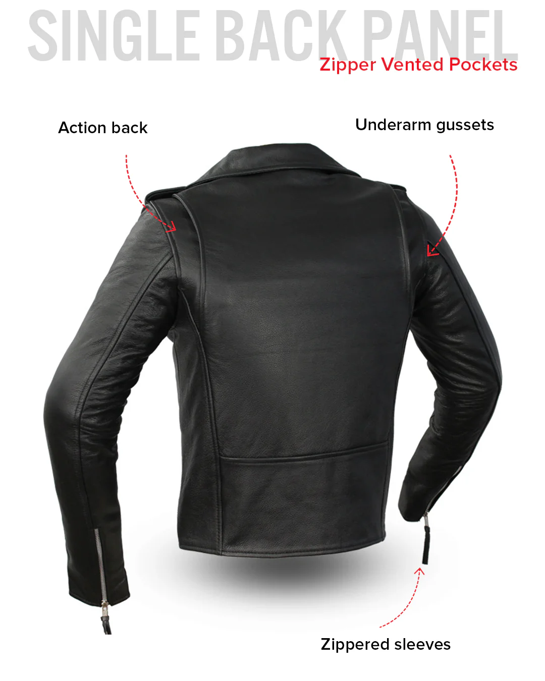 Rockstar - Women's Motorcycle Leather Jacket