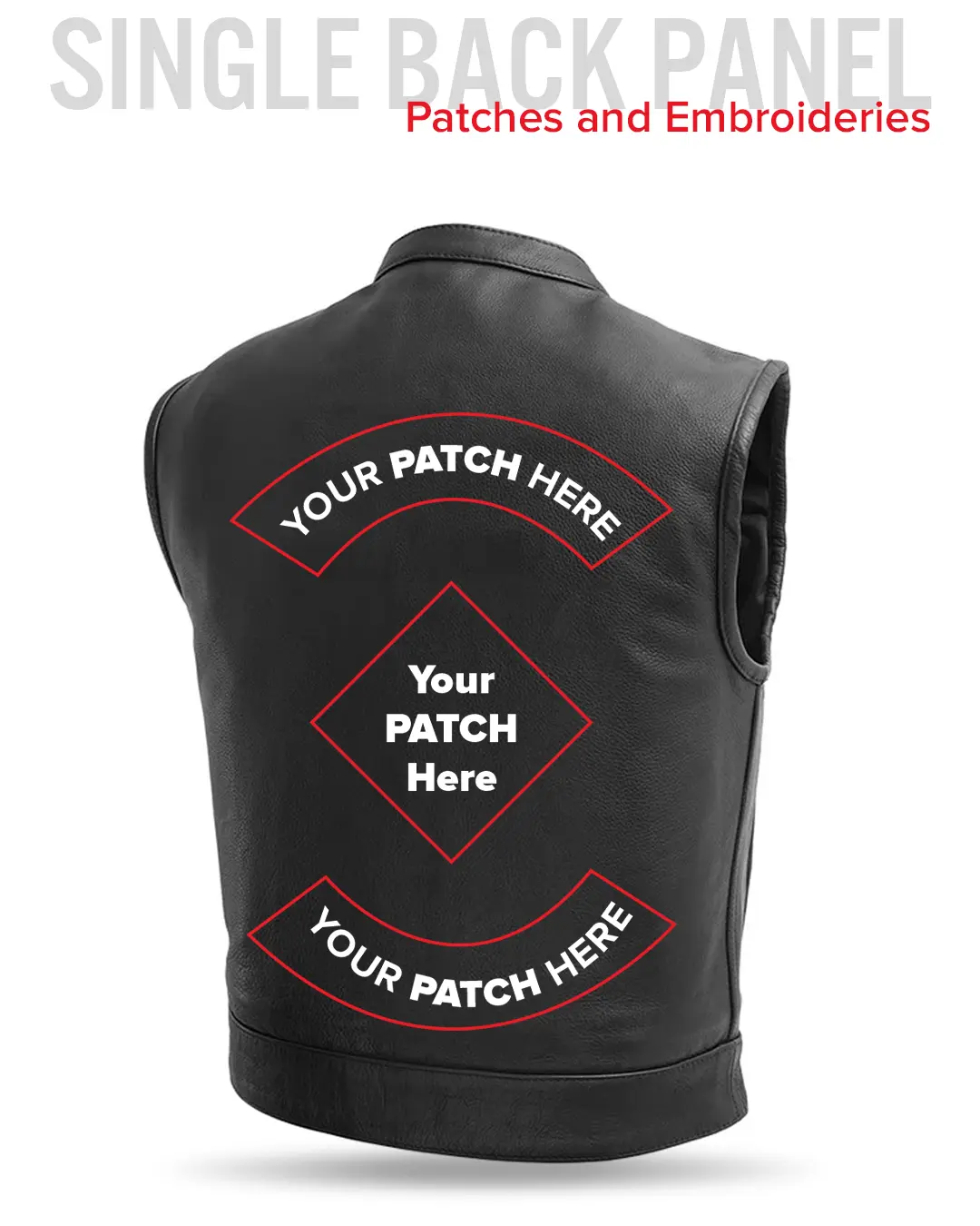 Lowrider Men's Motorcycle Leather Vest