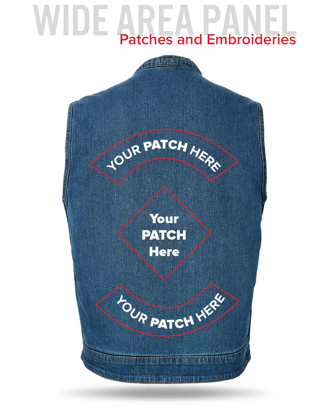 Havoc Men's Denim Motorcycle Vest