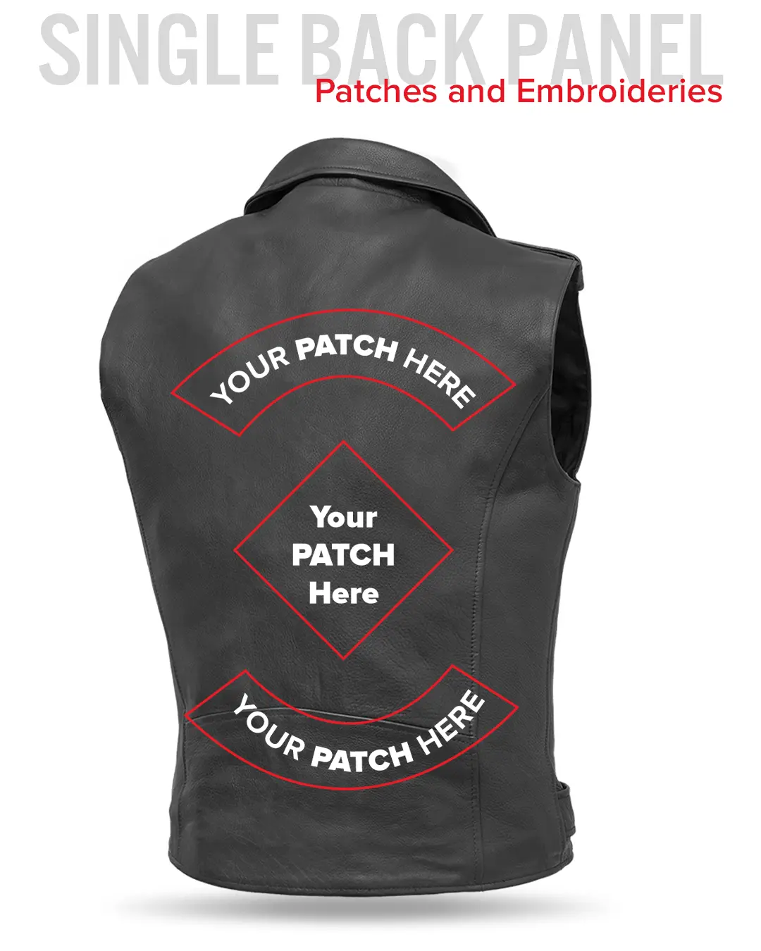 Rockin - Men's Motorcycle Leather Vest