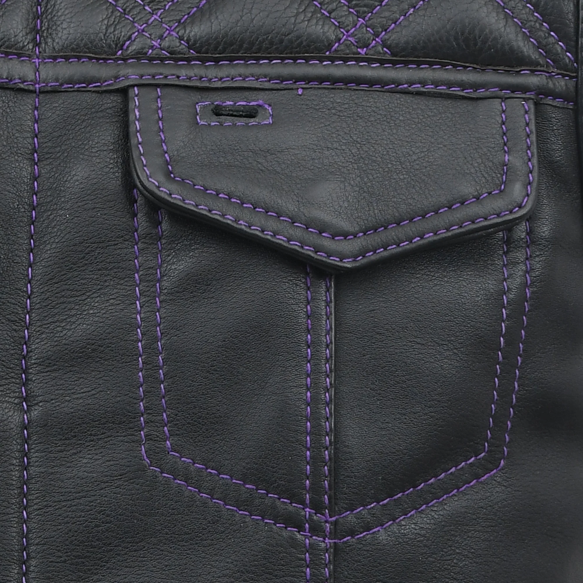 Downside Men's Motorcycle Leather Vest