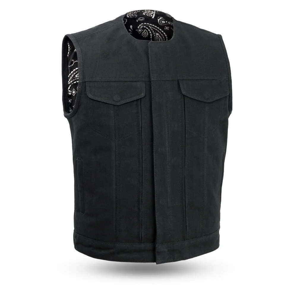 7702-fairfax-v2-men-s-motorcycle-canvas-vest-1.webp Fairfax V2 Men's Motorcycle Canvas Vest