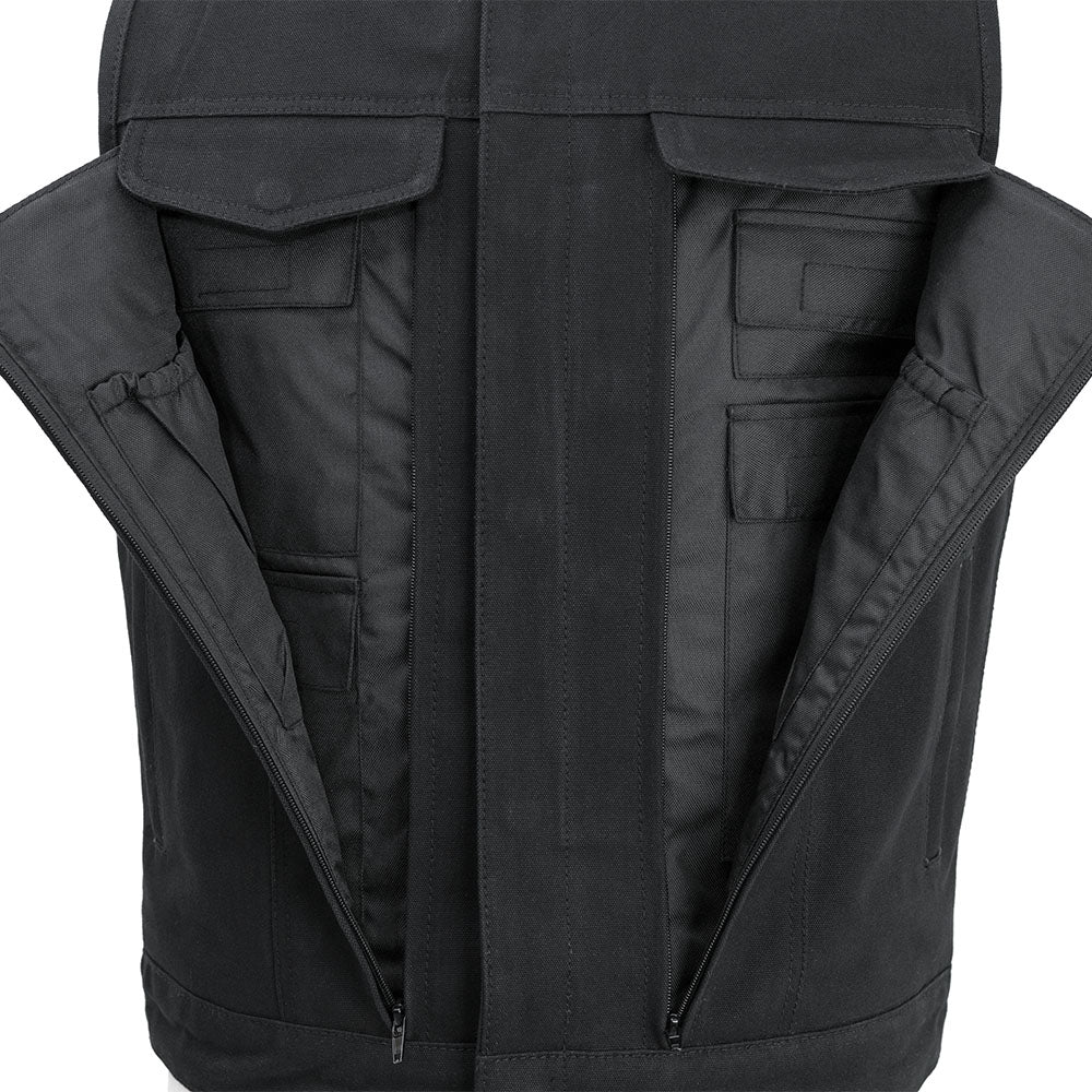7702-fairfax-v2-men-s-motorcycle-canvas-vest-3.jpg Fairfax V2 Men's Motorcycle Canvas Vest