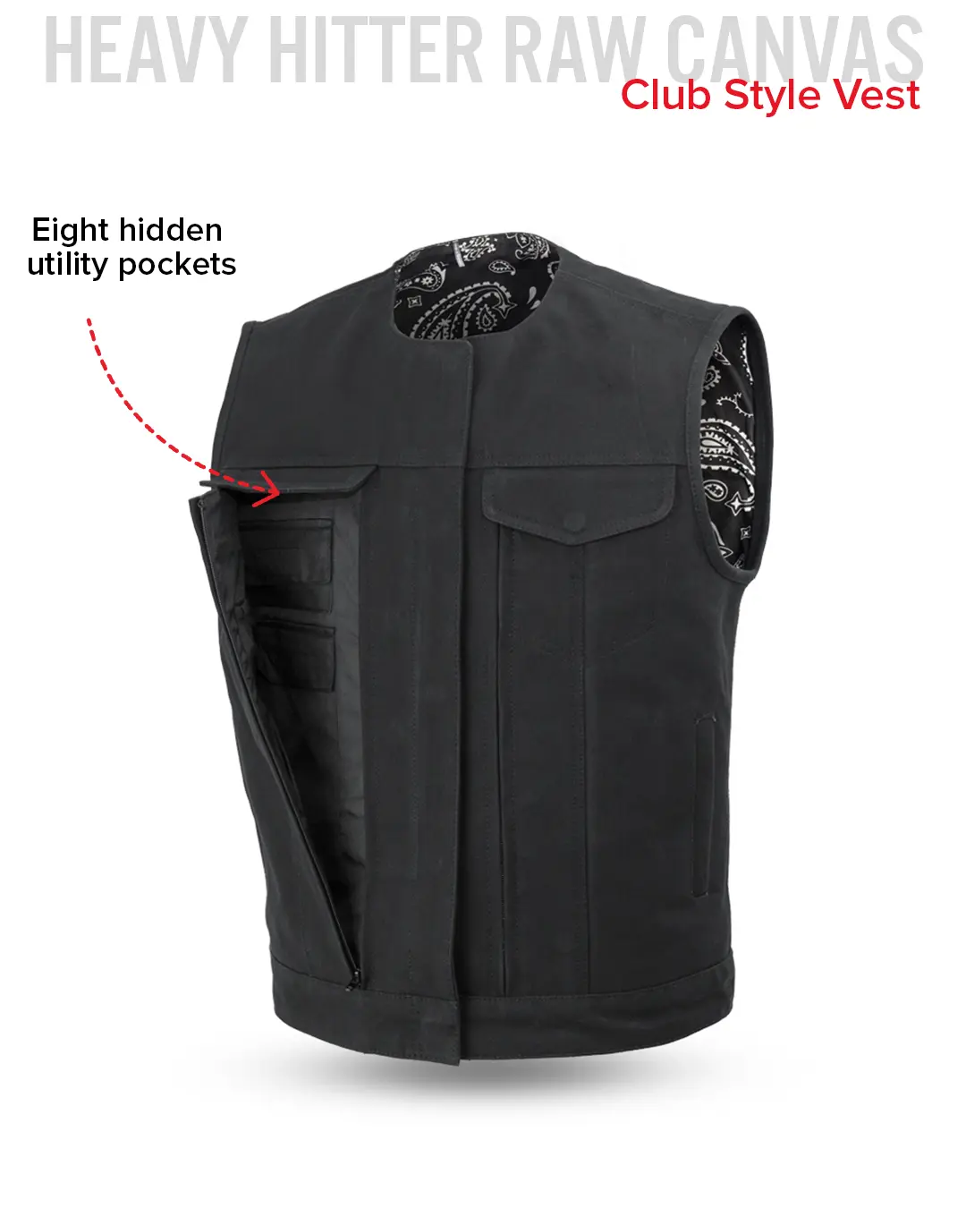 7702-fairfax-v2-men-s-motorcycle-canvas-vest-7.webp Fairfax V2 Men's Motorcycle Canvas Vest