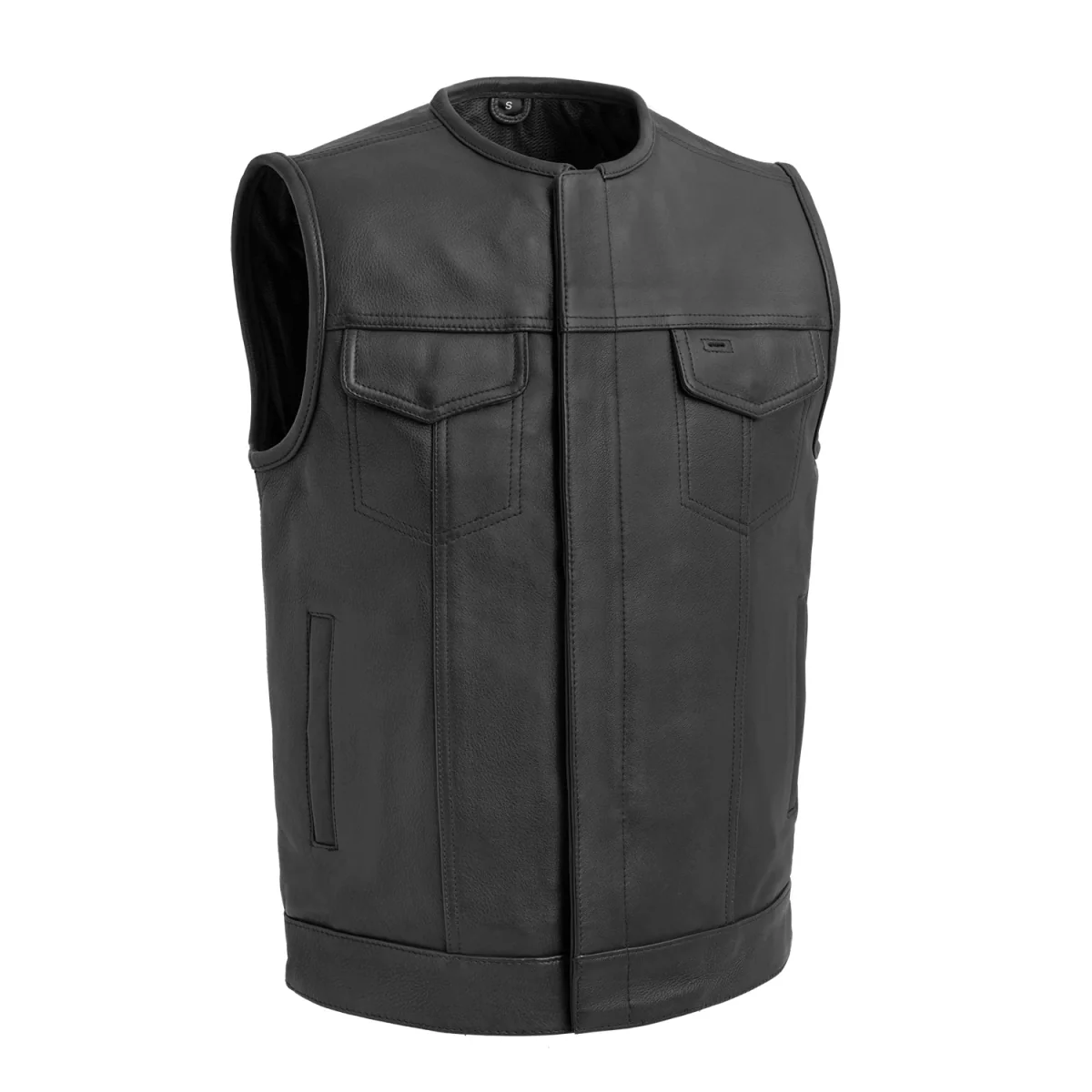 7755-highside-men-s-motorcycle-leather-vest-1.webp Highside Men's Motorcycle Leather Vest