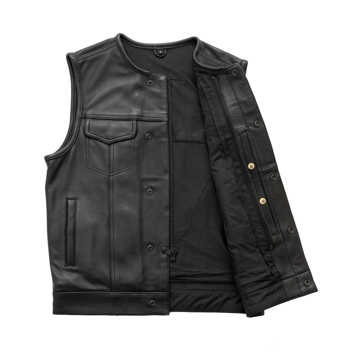 7755-highside-men-s-motorcycle-leather-vest-3.webp Highside Men's Motorcycle Leather Vest