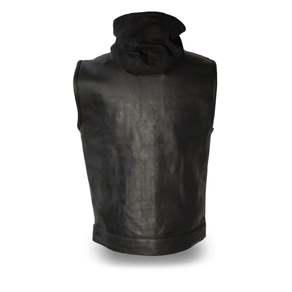 Assassin Men's Leather Motorcycle Vest