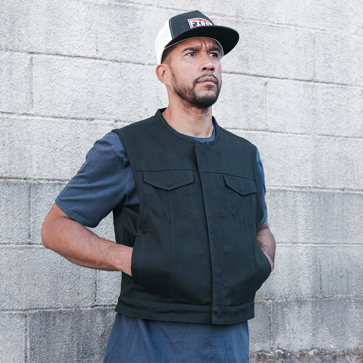7870-lowside-men-s-motorcycle-twill-vest-6.jpg Lowside Men's Motorcycle Twill Vest