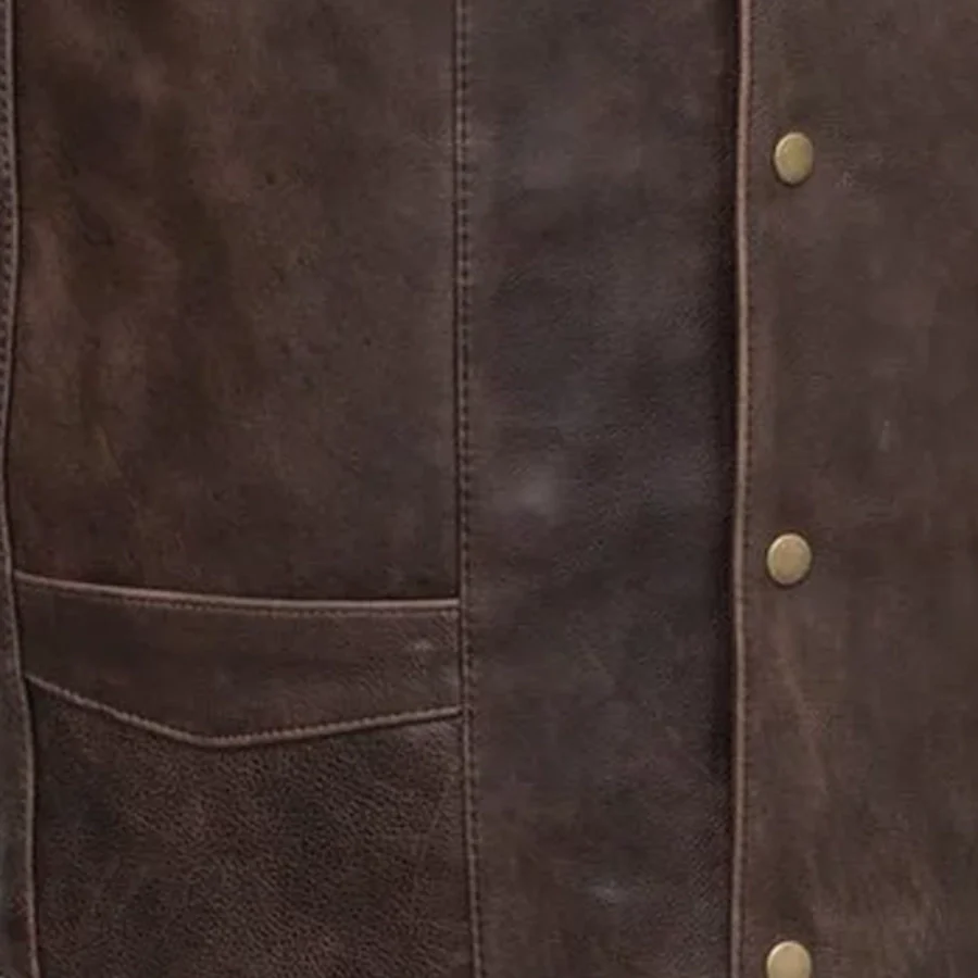 Texan Men's Motorcycle Western Style Leather Vest