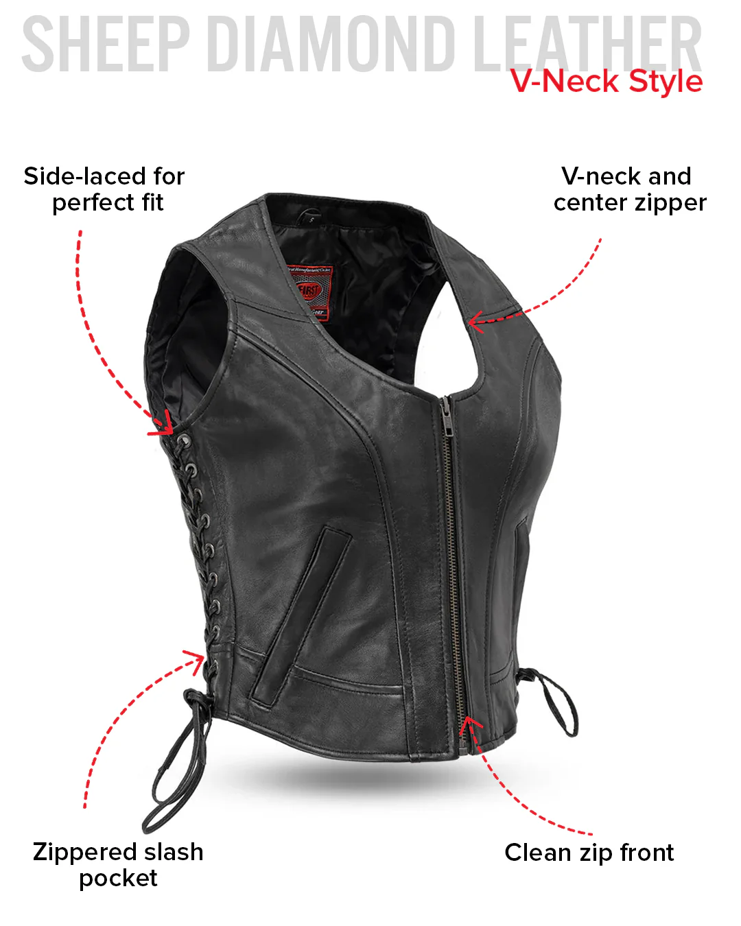 7979-raven-women-s-motorcycle-leather-vest-7.webp Raven Women's Motorcycle Leather Vest