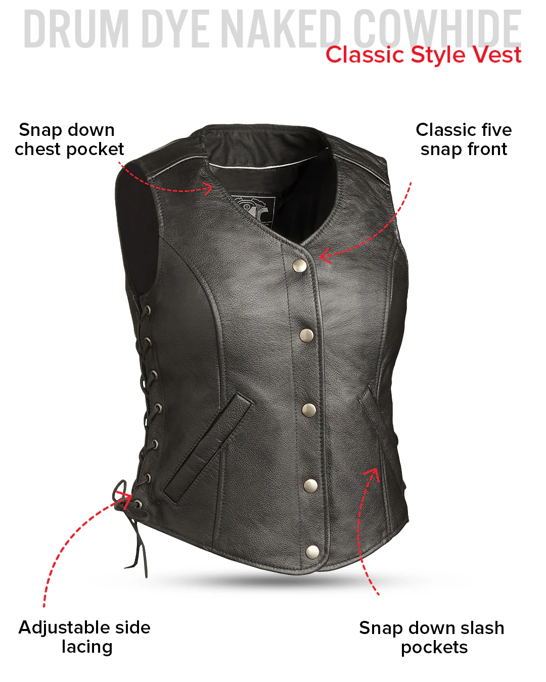 8001-honey-badger-women-s-motorcycle-leather-vest-6.webp Honey Badger Women's Motorcycle Leather Vest