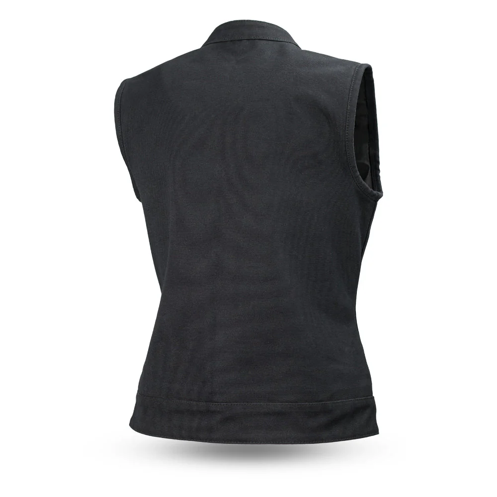 8032-ludlow-women-s-motorcycle-canvas-vest-2.webp Ludlow Women's Motorcycle Canvas Vest