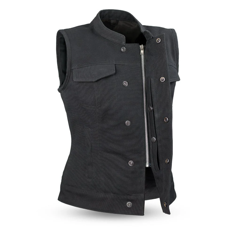 8032-ludlow-women-s-motorcycle-canvas-vest-3.webp Ludlow Women's Motorcycle Canvas Vest
