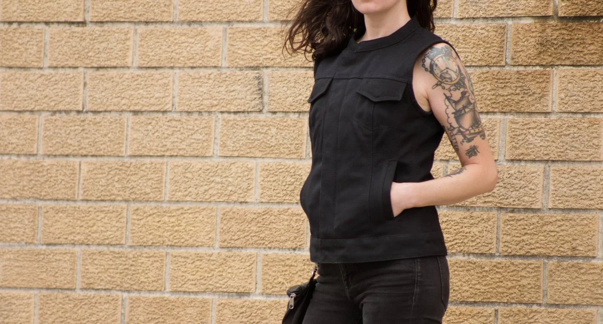 8032-ludlow-women-s-motorcycle-canvas-vest-4.webp Ludlow Women's Motorcycle Canvas Vest