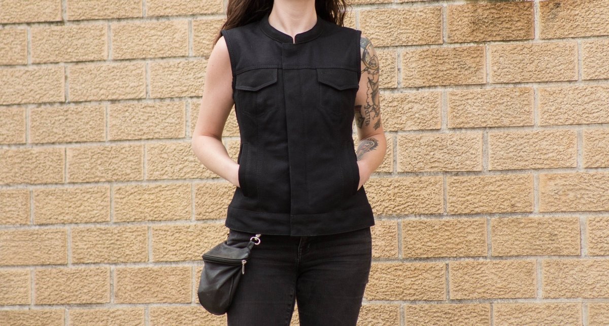 8032-ludlow-women-s-motorcycle-canvas-vest-6.jpg Ludlow Women's Motorcycle Canvas Vest