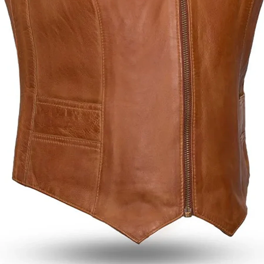 8052-savannah-women-s-western-style-motorcycle-leather-vest-10.webp Savannah Women's Western Style Motorcycle Leather Vest