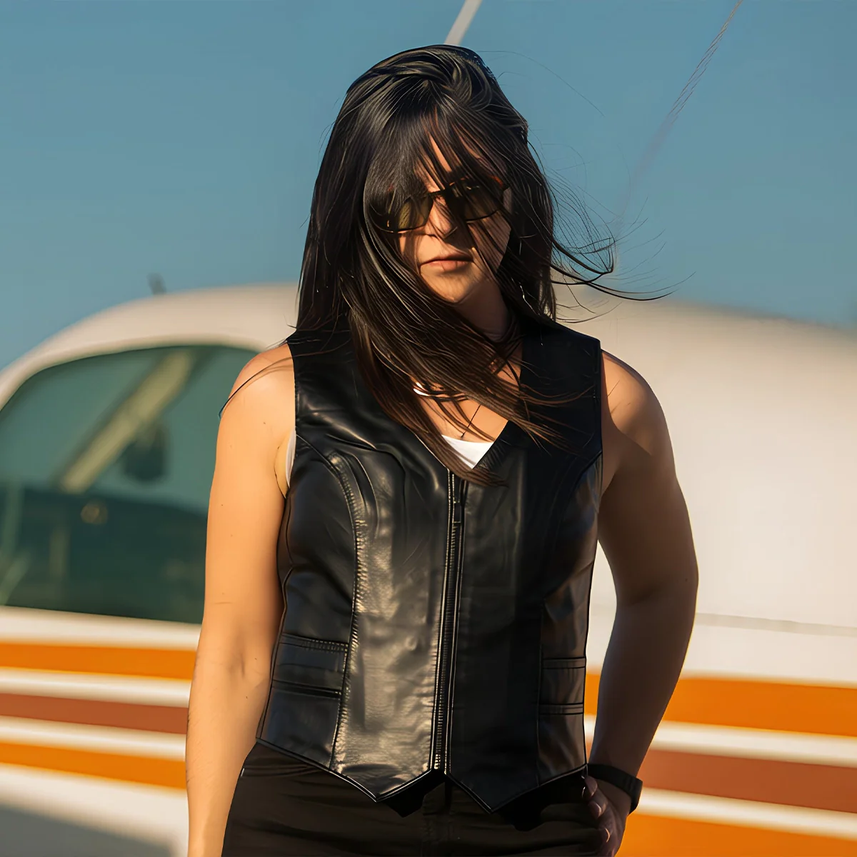 8052-savannah-women-s-western-style-motorcycle-leather-vest-3.webp Savannah Women's Western Style Motorcycle Leather Vest