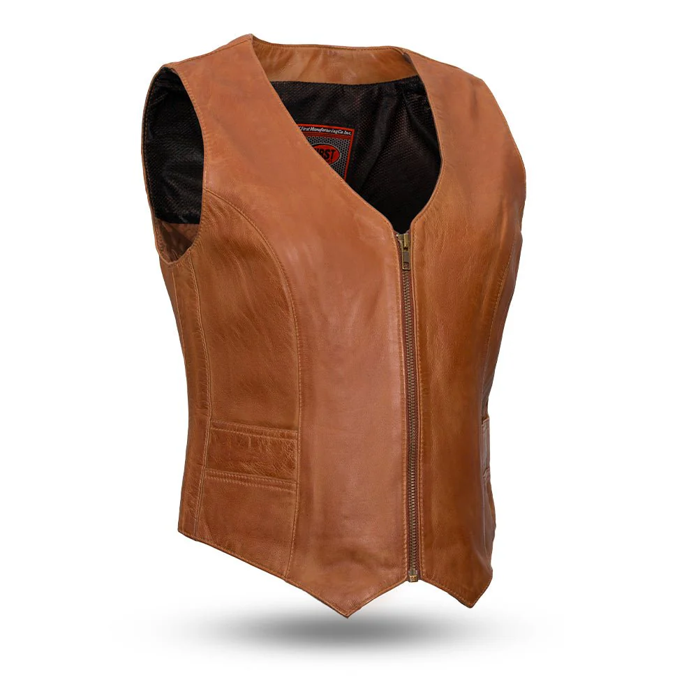 8052-savannah-women-s-western-style-motorcycle-leather-vest-6.webp Savannah Women's Western Style Motorcycle Leather Vest