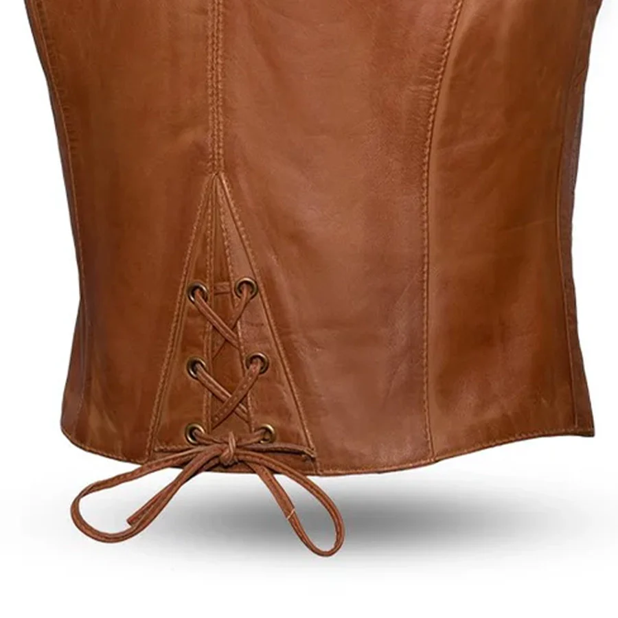 8052-savannah-women-s-western-style-motorcycle-leather-vest-8.webp Savannah Women's Western Style Motorcycle Leather Vest