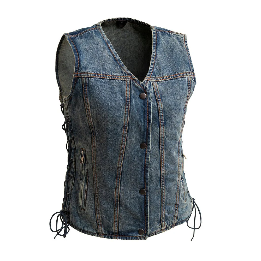 8092-tiff-women-s-motorcycle-denim-vest-1.webp Tiff Women's Motorcycle Denim Vest