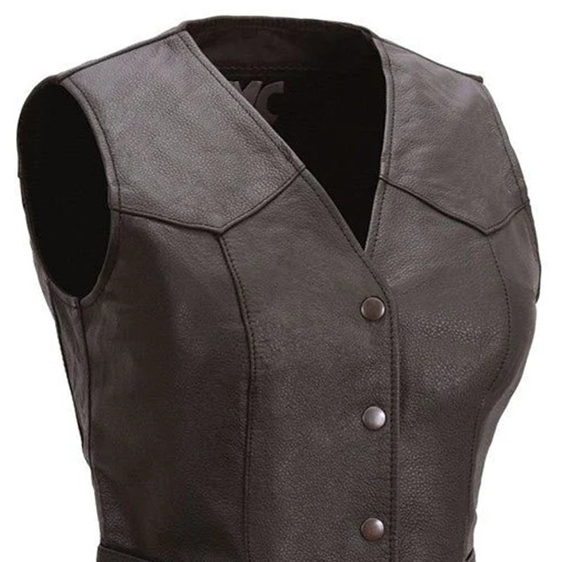 8123-sweet-sienna-women-s-motorcycle-leather-vest-3.jpg Sweet Sienna Women's Motorcycle Leather Vest