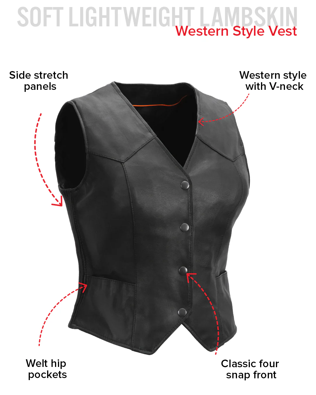 8123-sweet-sienna-women-s-motorcycle-leather-vest-6.webp Sweet Sienna Women's Motorcycle Leather Vest