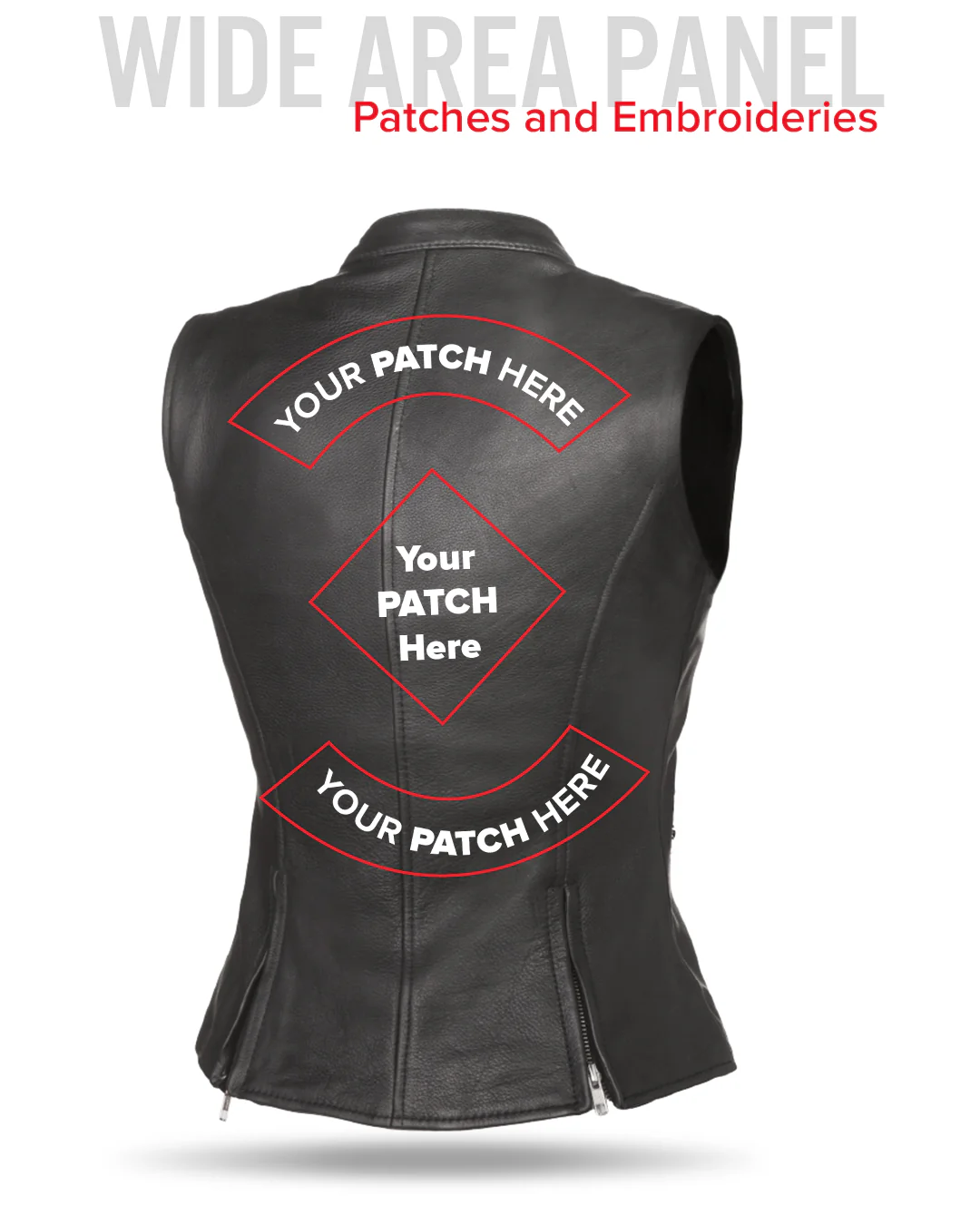Fairmont Women's Motorcycle Leather Vest