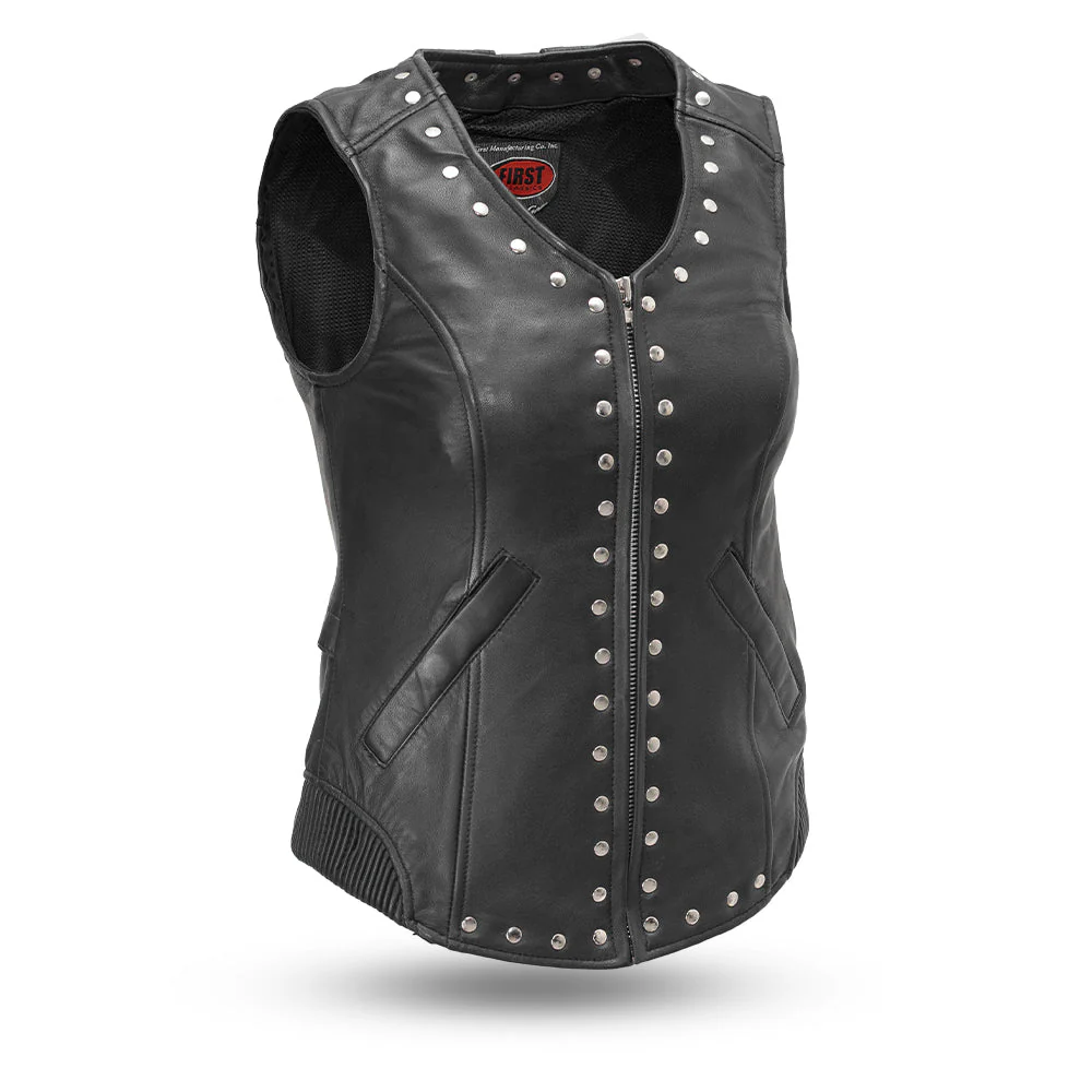 8219-empress-women-s-motorcycle-leather-vest-1.webp Empress Women's Motorcycle Leather Vest