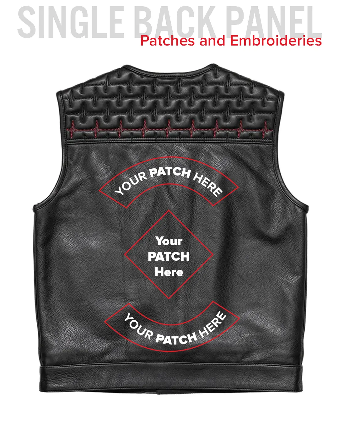 EKG Men's Leather Motorcycle Vest (Limited Edition)