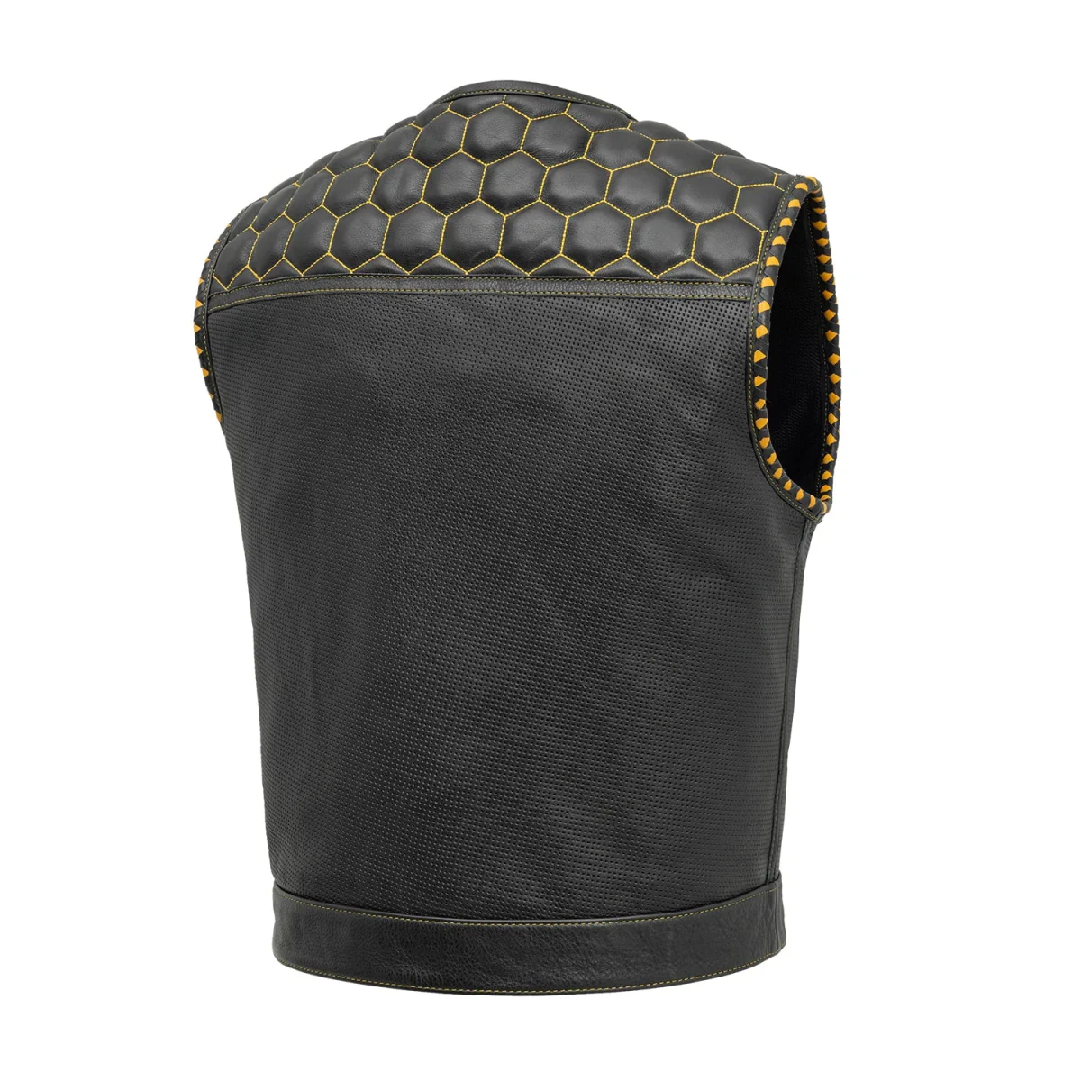 908-lowside-hornet-perforated-men-s-club-style-leather-vest-2.webp Lowside Hornet Perforated Men's Club Style Leather Vest