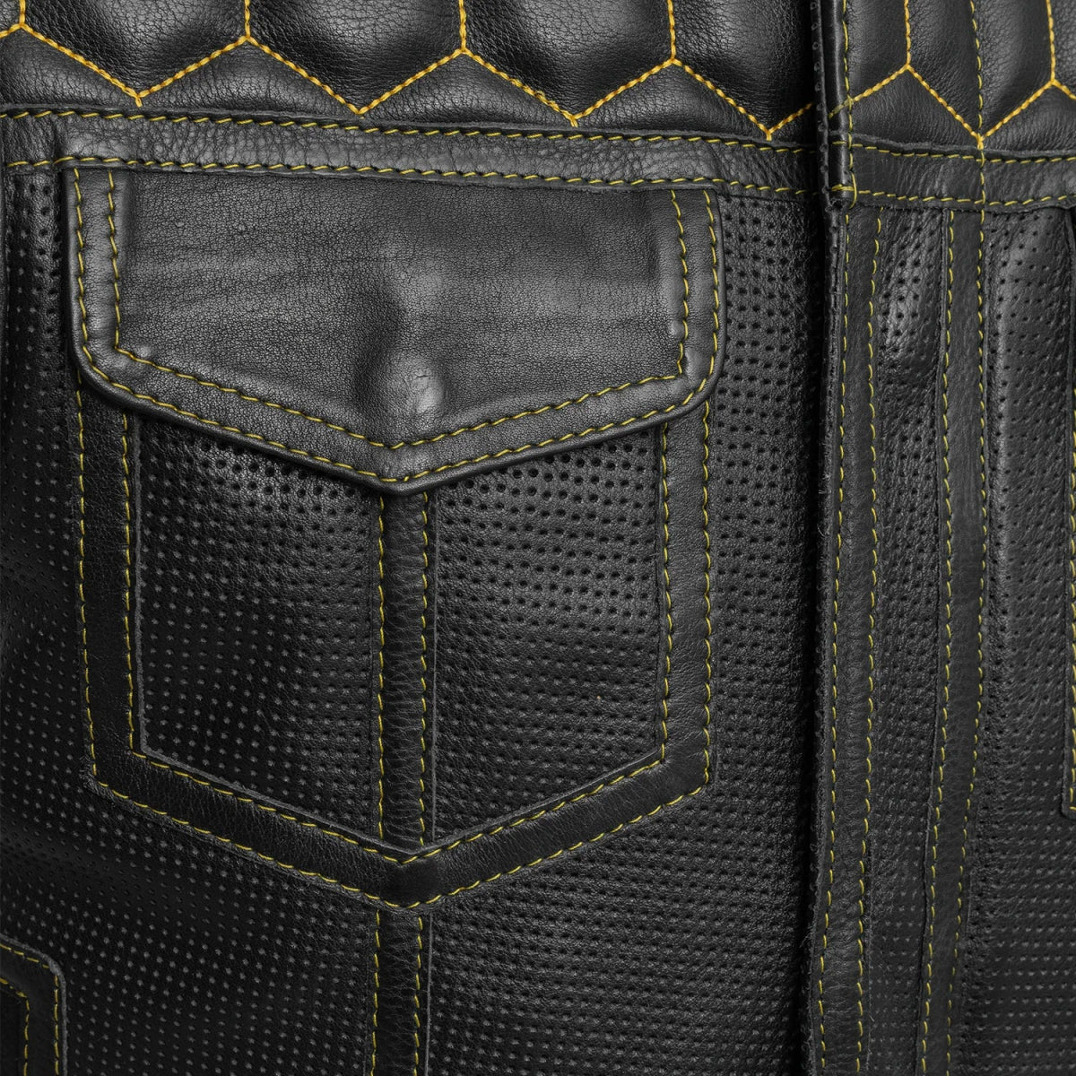908-lowside-hornet-perforated-men-s-club-style-leather-vest-4.jpg Lowside Hornet Perforated Men's Club Style Leather Vest