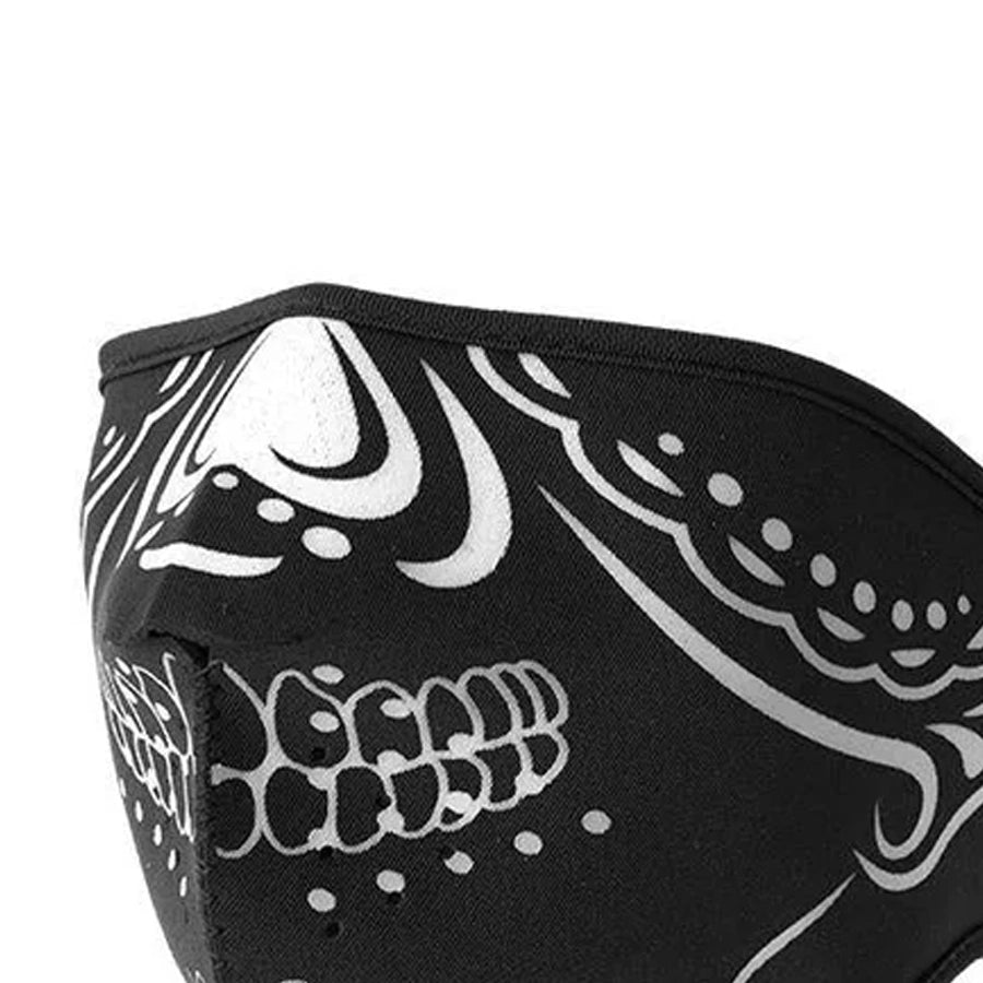 Neoprene Half Face Inverse Skull Riding Mask