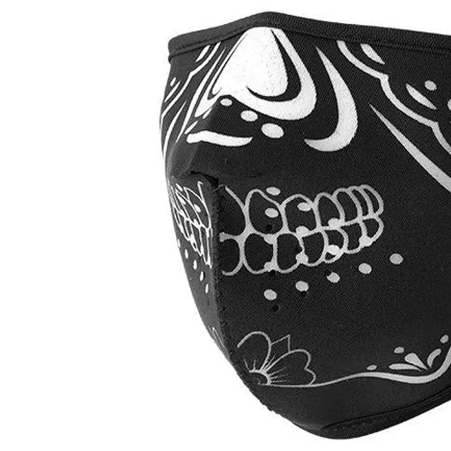 Neoprene Half Face Inverse Skull Riding Mask