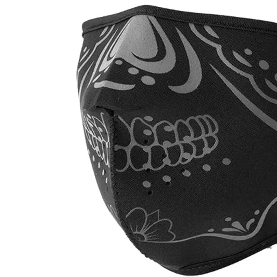 Neoprene Half Face Inverse Skull Riding Mask