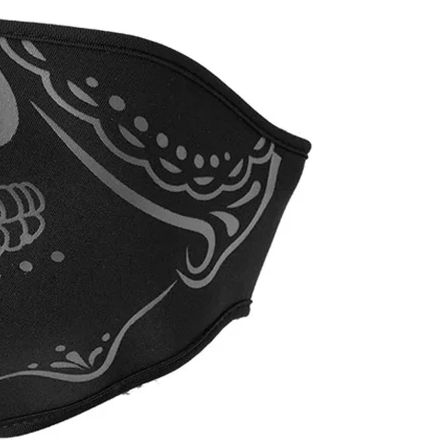 Neoprene Half Face Inverse Skull Riding Mask