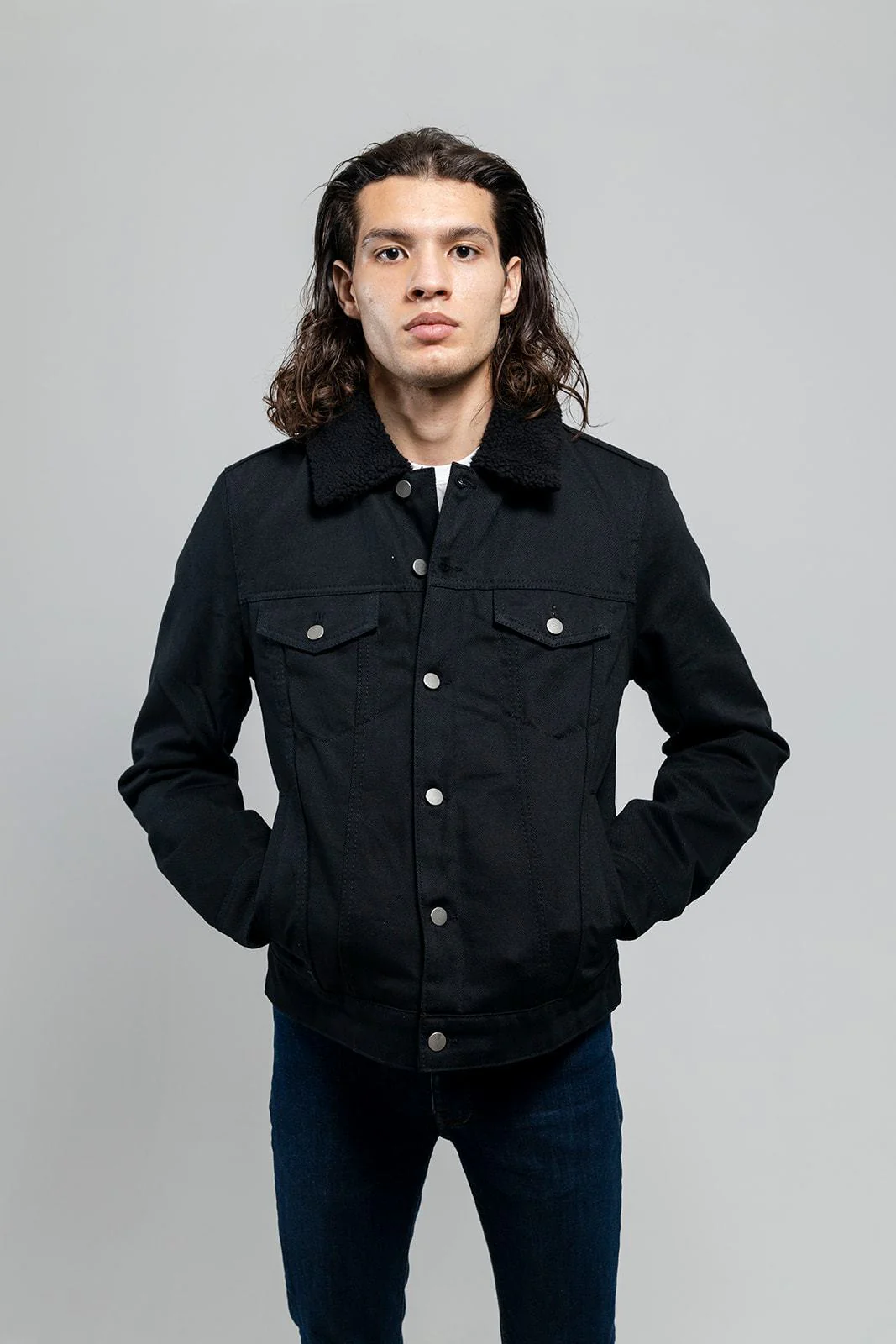 9836-cain-mens-faux-shearling-twill-jacket-2.webp Cain Mens Faux Shearling Twill Jacket