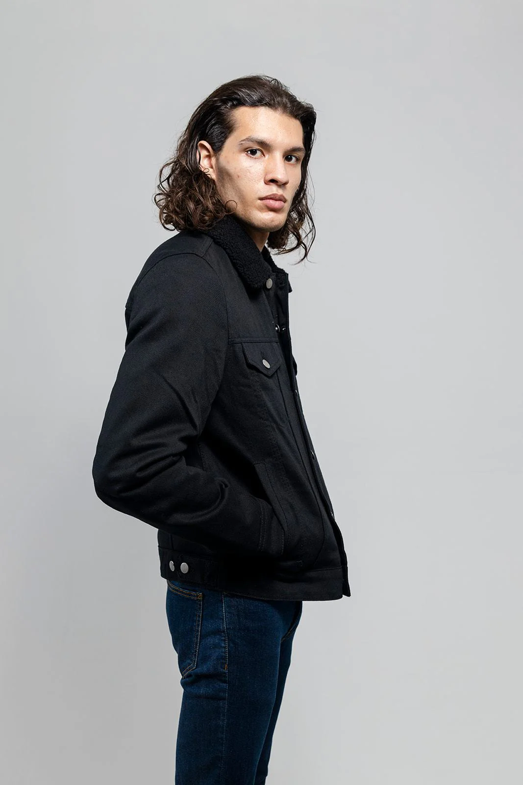 9836-cain-mens-faux-shearling-twill-jacket-3.webp Cain Mens Faux Shearling Twill Jacket