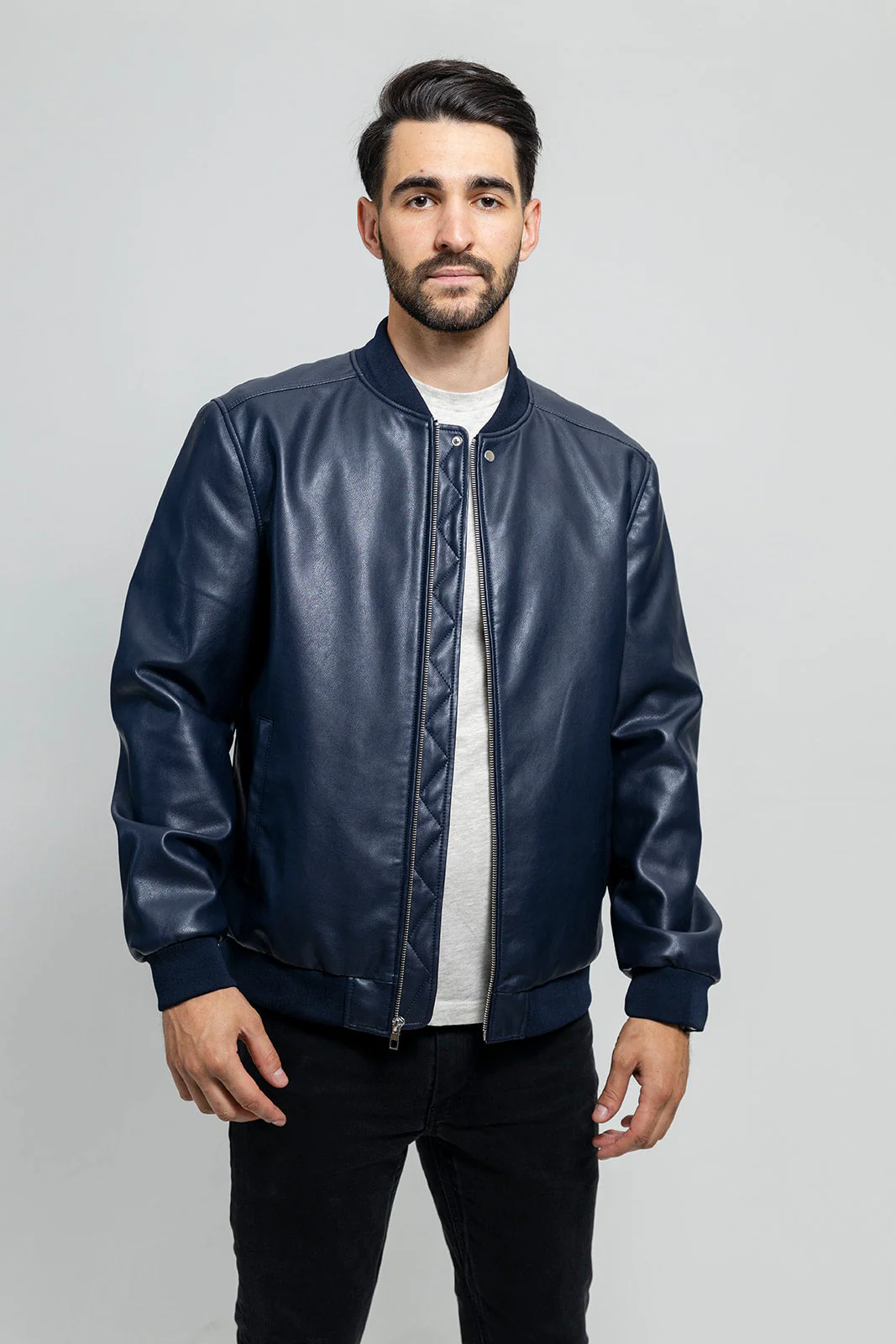 Justin Men's Vegan Faux Leather Jacket