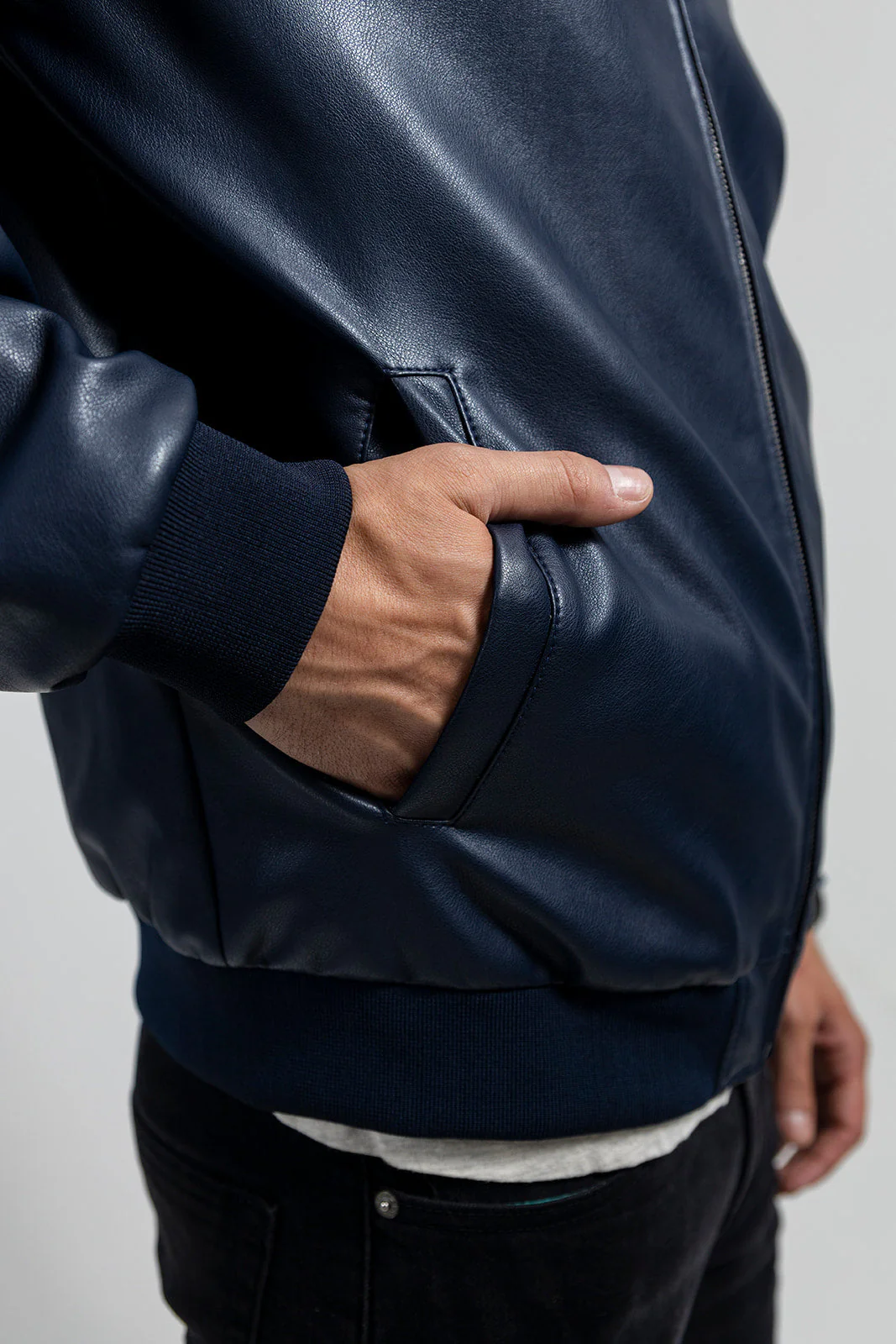 Justin Men's Vegan Faux Leather Jacket