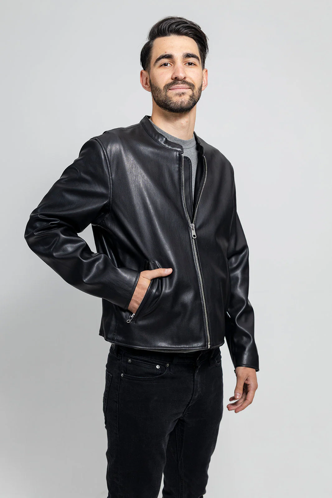 Dillon Men's Vegan Faux Leather Jacket