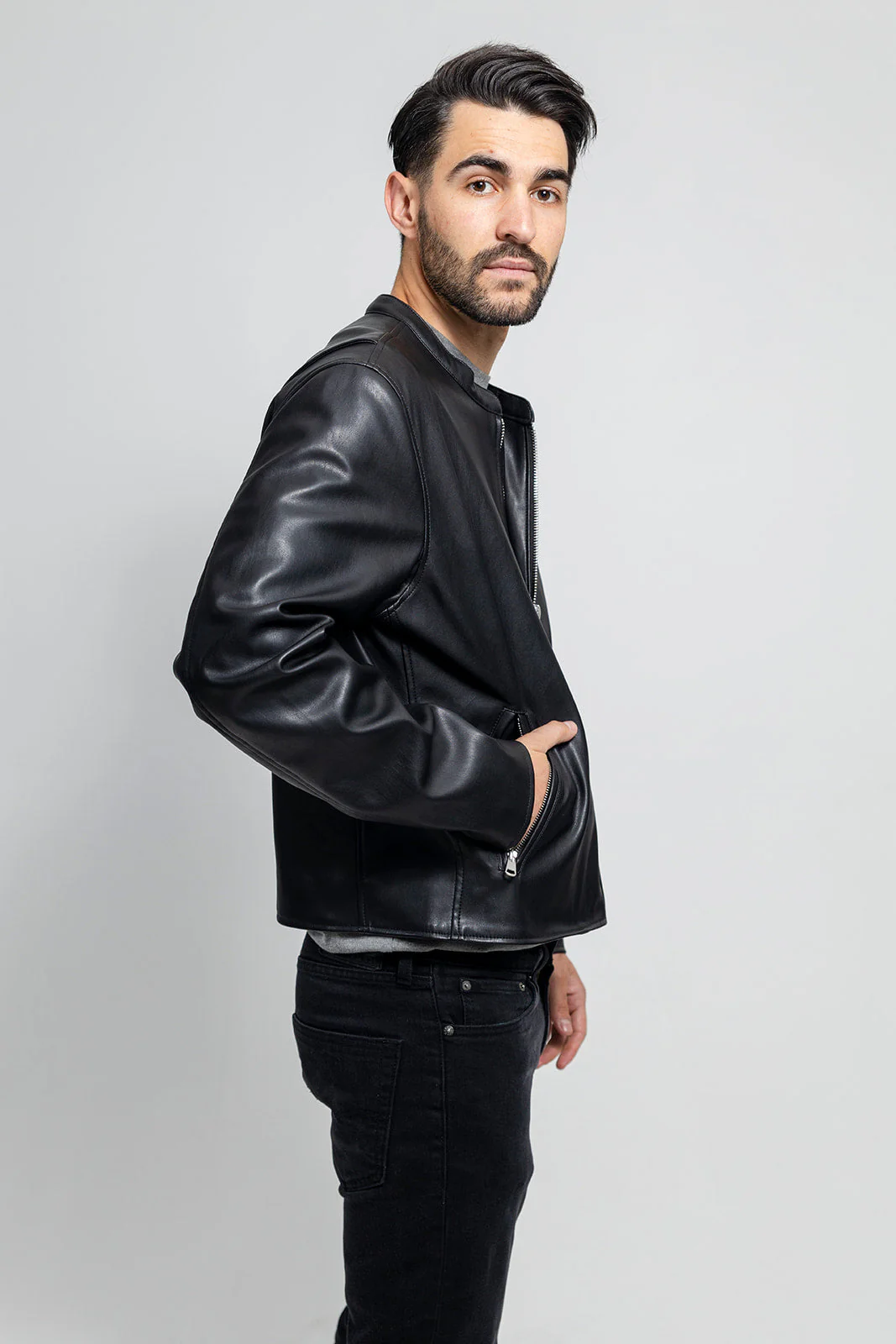 Dillon Men's Vegan Faux Leather Jacket