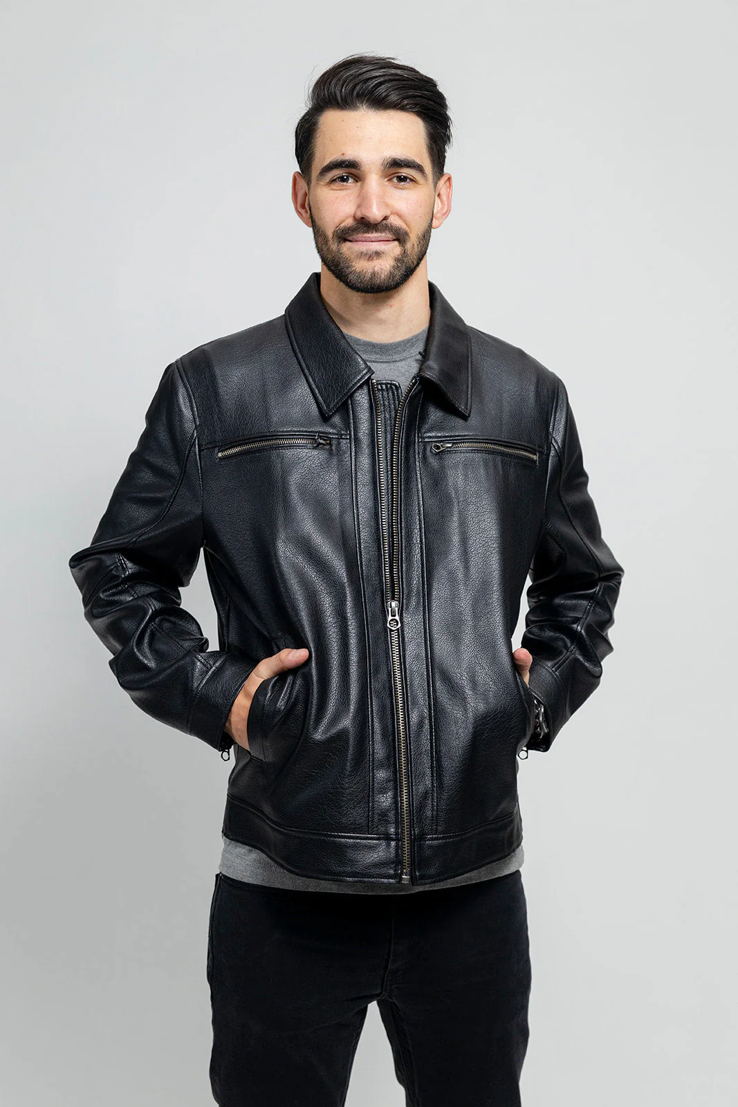 9933-conner-men-s-vegan-faux-leather-jacket-2.webp Conner Men's Vegan Faux Leather Jacket