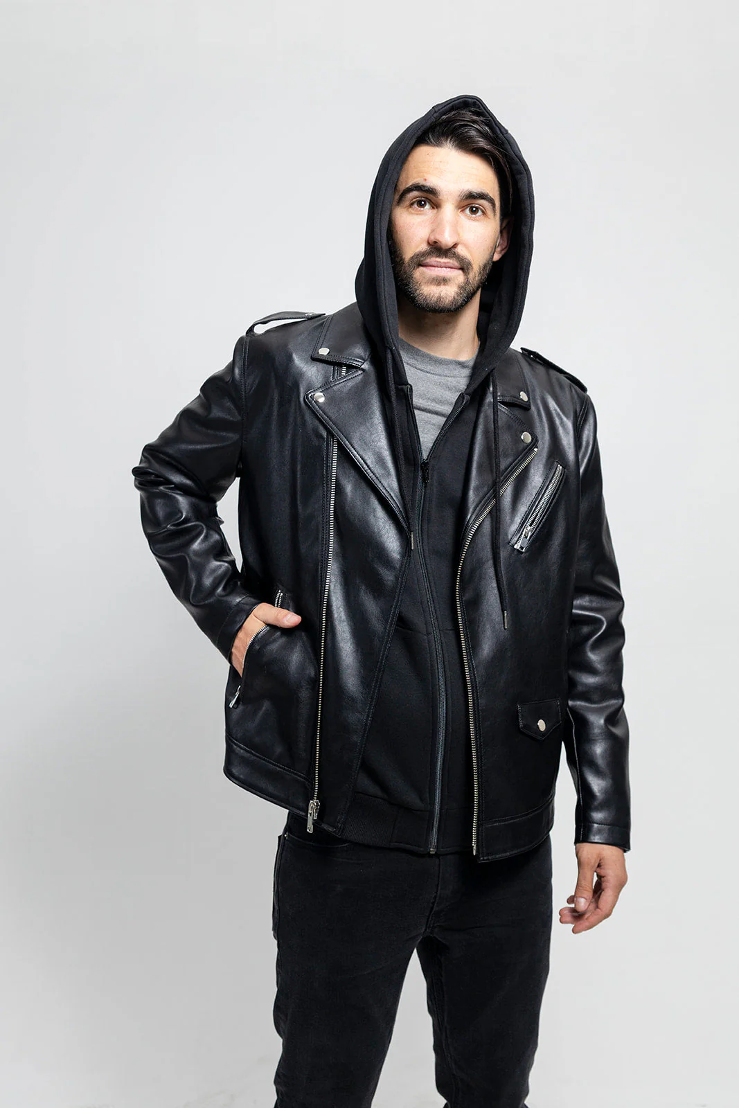 Ralph Men's Vegan Faux Leather Jacket