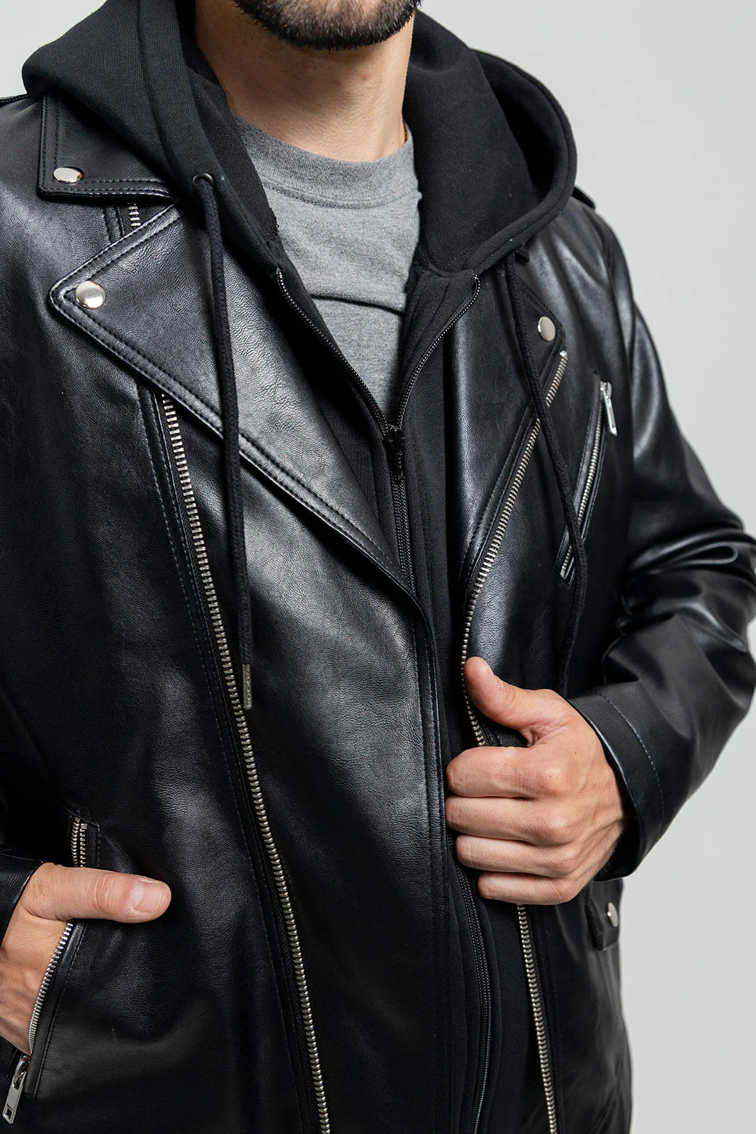 Ralph Men's Vegan Faux Leather Jacket