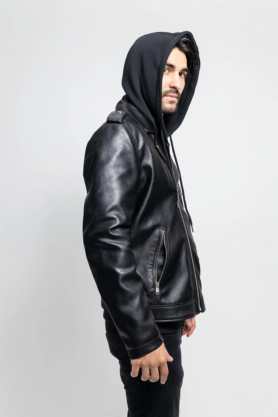 Ralph Men's Vegan Faux Leather Jacket