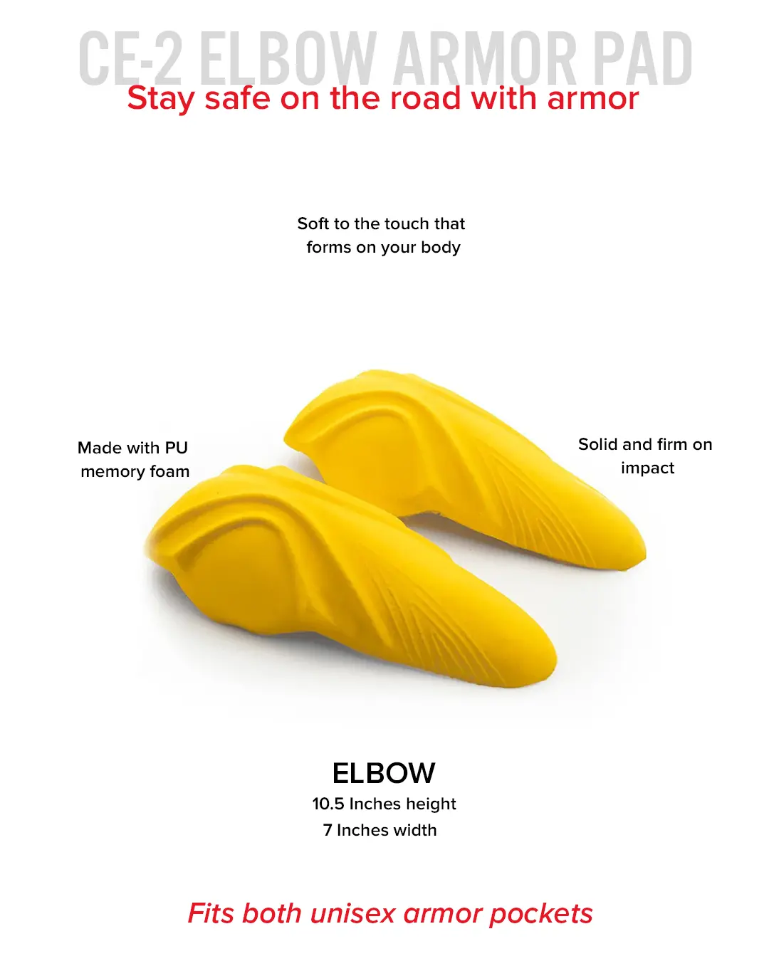 Universal CE-2 Elbow Armor Pads