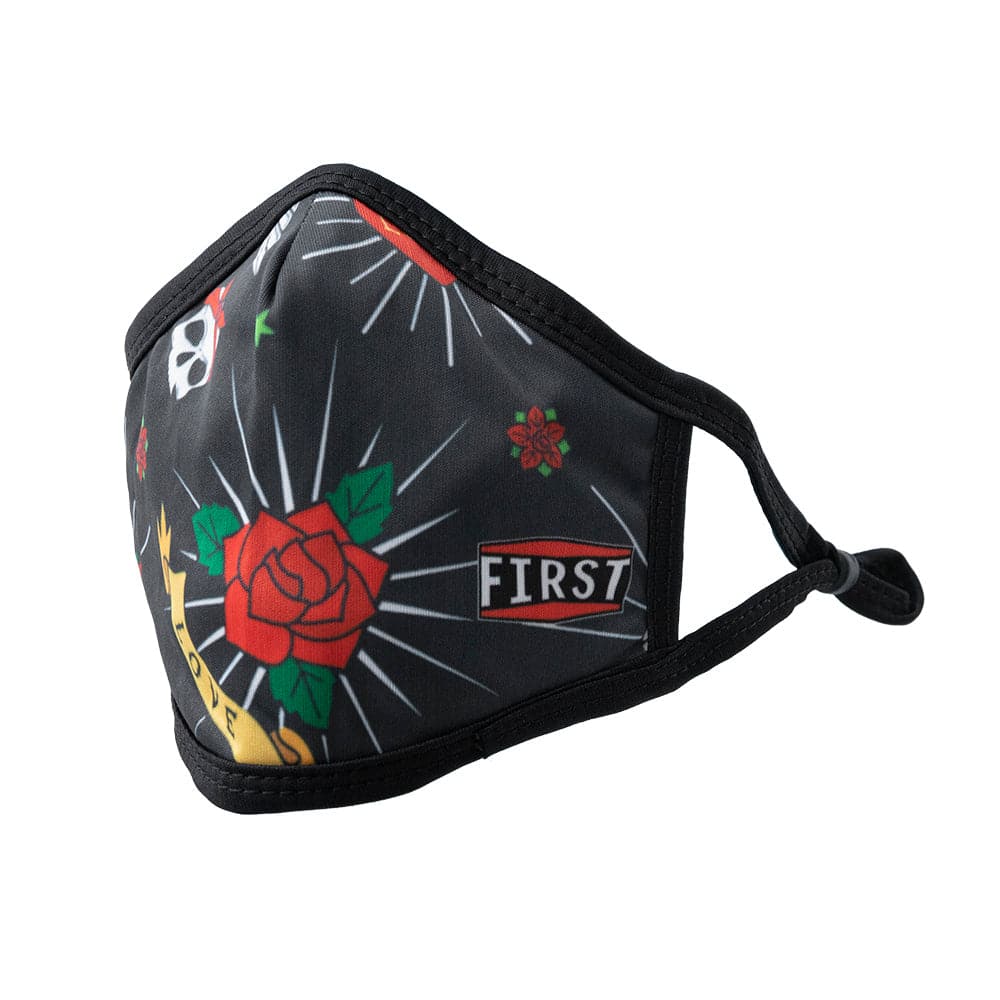 3-Ply Black/Red Print Reusable Non-Medical Breathable & adjustable Ear Loops Face Masks (5-Pcs Pack)
