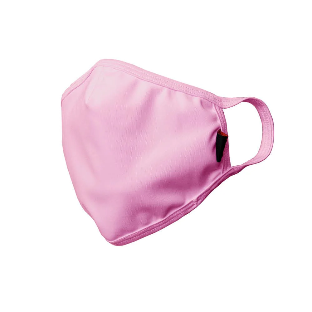 3-Layer Plain Pink Reusable Non-Medical Breathable & Elastic Ear Bands Face Masks (5-Pcs Pack)